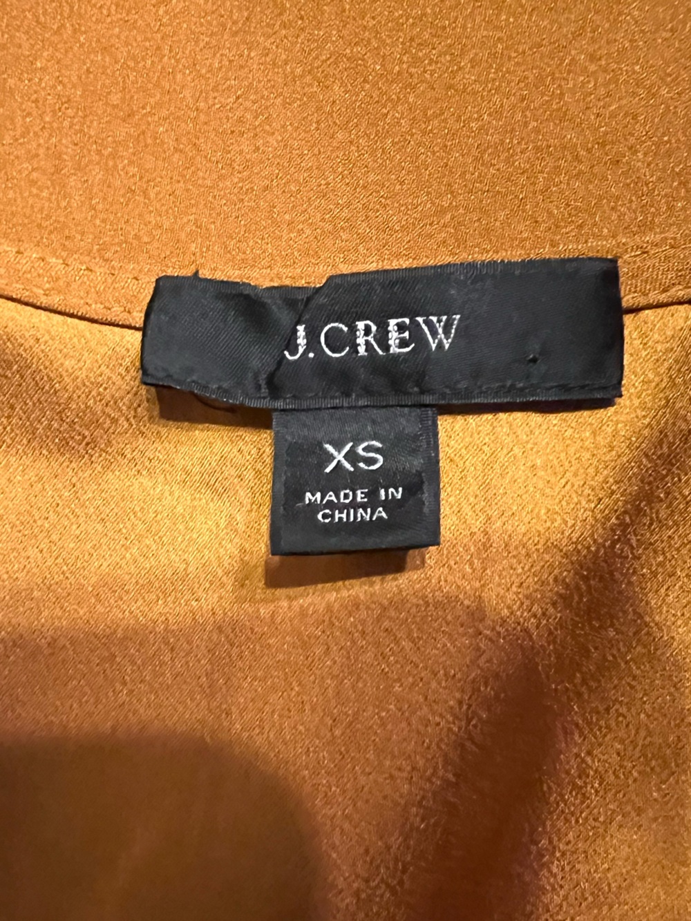 J. Crew Women's Ruffle V-Neck Shell Top - Orange Rust - Picture 10 of 12
